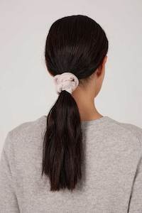 Clothing: Cashmere Scrunchie - Pale Pink