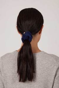 Cashmere Scrunchie - French Navy