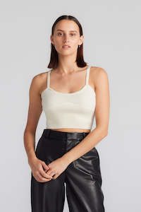 Cashmere Bralette - Cream