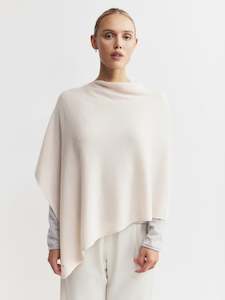 Clothing: Cashmere Poncho - Soft Peach