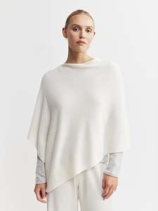 Clothing: Cashmere Poncho - Cream