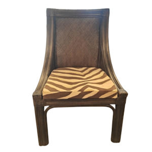 Atlanta Rattan Dining chair Rich Brown