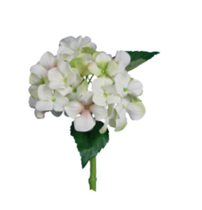 Soft furnishing: Water Stem Hydrangea Medium Cr/GR 34cm