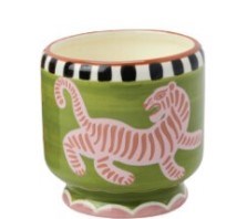 Tiger Ceramic Candle