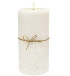 White Flameless Candle10x20cm