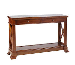 Oslo Hall Table 2 Drawers - Walnut