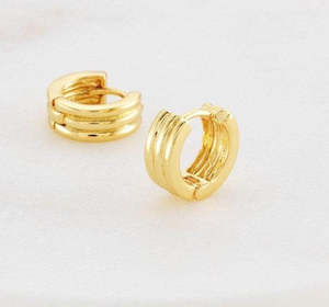 Grace Huggie Earring - Gold