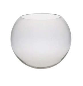 Fish Bowl Glass Vase 35D x30H