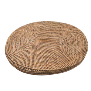 Soft furnishing: Woven Rattan Placemat Oval 39 x 30