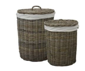 Soft furnishing: Round Rattan Laundry Basket Large