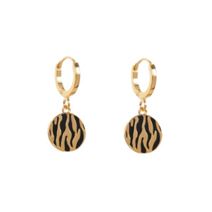 Safari Huggie Earring | Gold