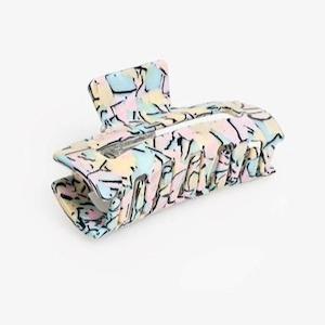 Soft furnishing: Multi Pastel Claw Clip