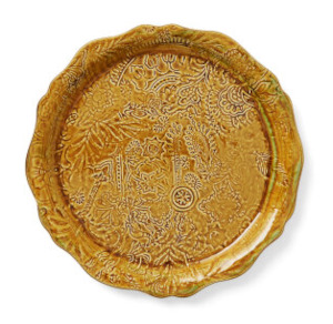 Round Serving Plate pineapple 34cm