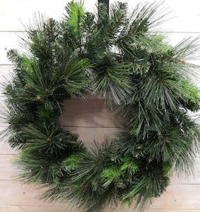 Wreath ? 24? Luxury Mixed Green Pine Wreath