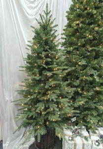 Pine Tree 5', 200Warm LED lights in pot