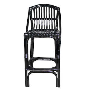 Island Life Bar Stool  Black Rattan46Wx54Dx99H