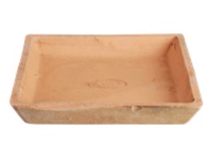 Square Aged Terracotta Saucer Large 24cm