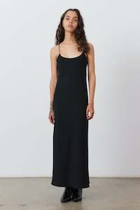 Mineral Slip Dress in Black