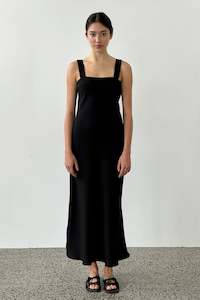 Clothing: Sculpted Slip Dress in Black