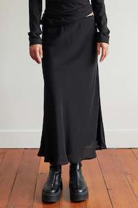 Clothing: Slip Picot Skirt in Black