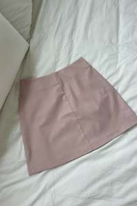 Sale - Suit Mini Skirt in Baby Pink