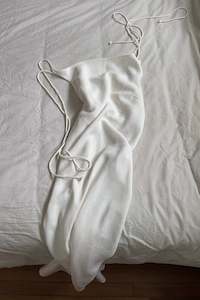 Clothing: Sale - Lois Slip Dress in Ivory