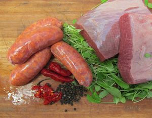 Gourmet Sausages – Beef & Cracked Pepper, Gluten & Preservative Free (Frozen)