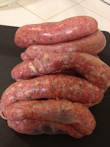 Gourmet Sausages – Sage Beef Gluten & Preservative Free (Frozen)