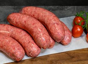 Gourmet Sausages – Beef, Tomato & Onion (frozen)