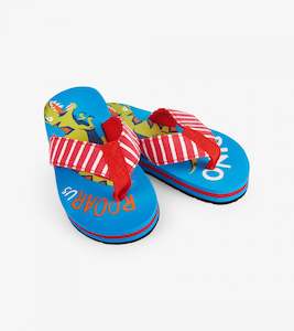 Clothing: Hatley Flip Flops - T-Rex