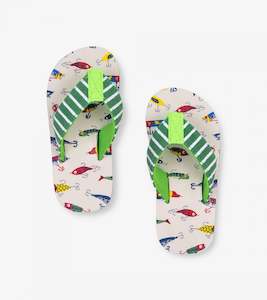 Hatley Flip Flops - Gone Fishing