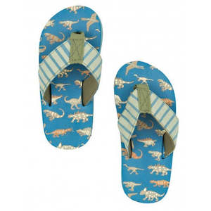 Clothing: Hatley Flip Flops - Dinos