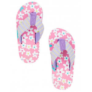 Clothing: Hatley Flip Flops - Fresh Flowers