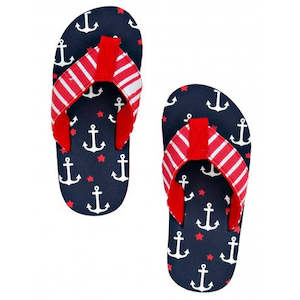 Hatley Flip Flops - Blue Anchors