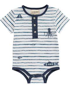 Clothing: Me & Henry Bodysuit - Sea Life