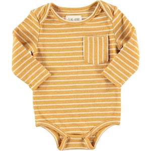 Clothing: Me & Henry Bodysuit - Gold Stripe