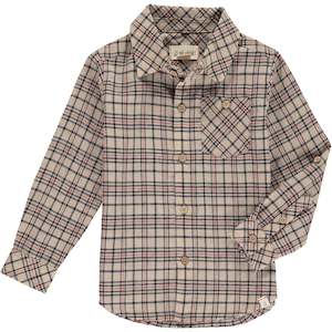 Clothing: Me & Henry Shirt - Beige Check