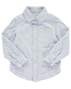 Clothing: Me & Henry Shirt - Blue Woven