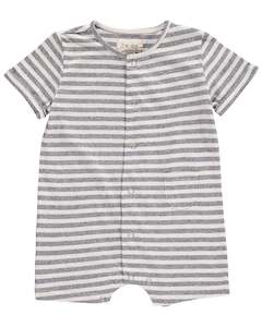 Clothing: Me & Henry Romper - Blue Striped