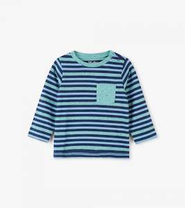 Clothing: Hatley Mini Top - Blue Stripe