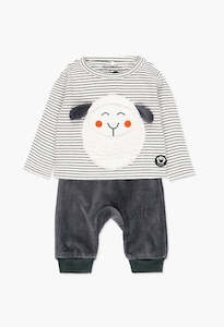 Boboli 2pc Set - Grey Sheep