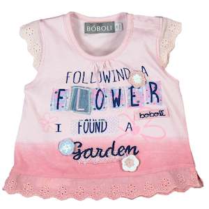 Clothing: Boboli Tee - Flower Garden