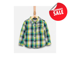 Clothing: Boboli Shirt - Green Check