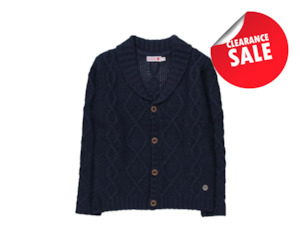 Boboli Cardigan - Navy Cable