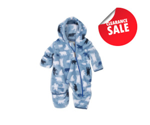 Hatley Infant Fuzzy Fleece Bundler - Polar Bear Boy