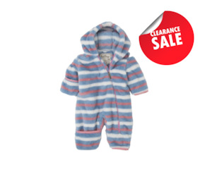 Infant Fuzzy Fleece Bundler - Winter Stripes