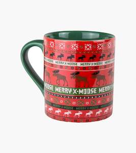 Clothing: Hatley Christmas Coffee Mug - Merry X-Moose