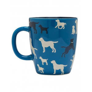 Hatley Coffee Mug - Labs on Blue