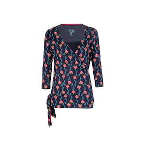 Frugi Womens Wrap Top - Tulip Row