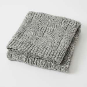 Florence Wool Blend Baby Blanket – Grey